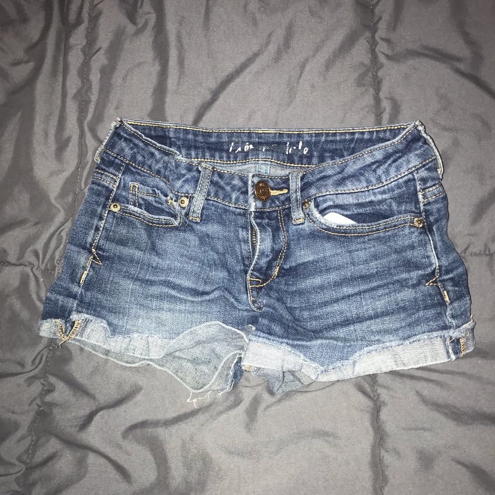 blue denim shorts from aero